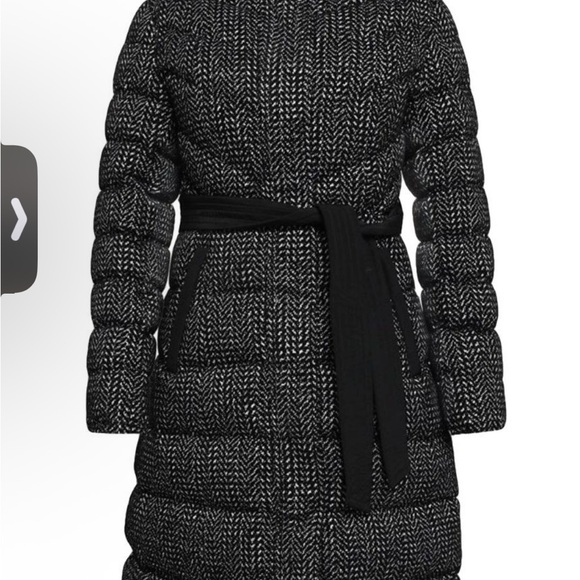 Mackage Black Wool Coat with Belt - Picture 5 of 17